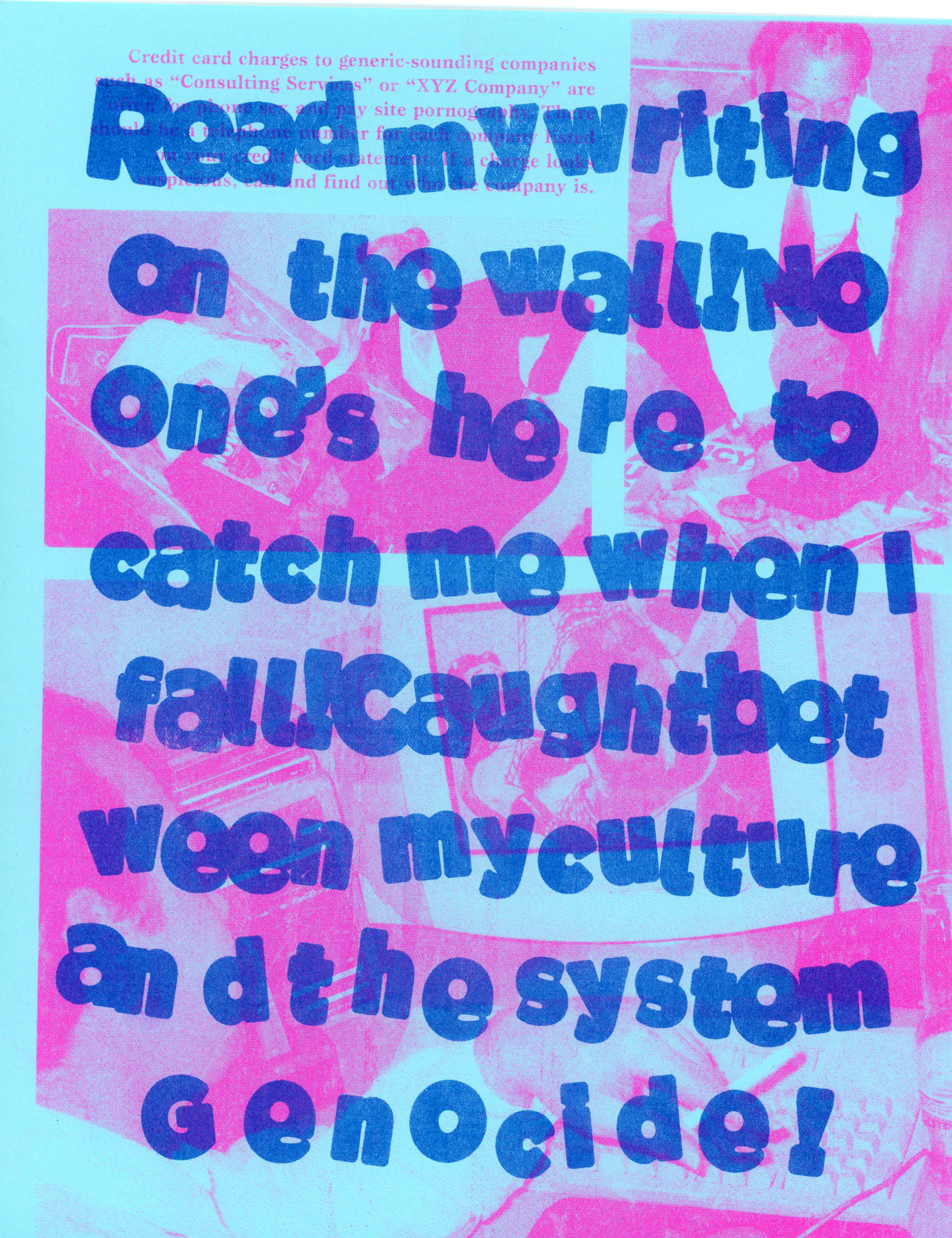 blue poster